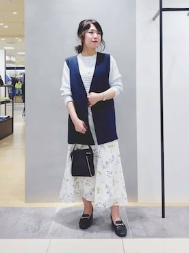 「UNTITLED（アンタイトル）のアイテム（ワンピース/ドレス）」を使った、TOMOMIさん（レディース・153cm）の春コーディネート