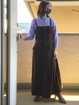 「cepo（セポ）のアイテム（オールインワン・サロペット）」を使った、k7さん（レディース・162cm）の冬コーディネート