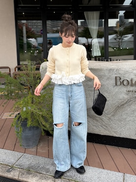「LIAN（リアン）のアイテム」を使った、とらまめ(りなぎ)さん（レディース・153cm）の秋コーディネート
