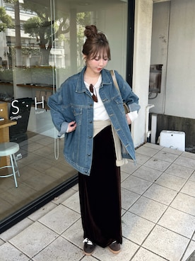 「titivate（ティティベイト）のアイテム」を使った、とらまめ(りなぎ)さん（レディース・153cm）の秋コーディネート
