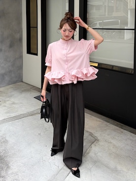 「LE TALON（ルタロン）のアイテム」を使った、とらまめ(りなぎ)さん（レディース・153cm）の夏コーディネート