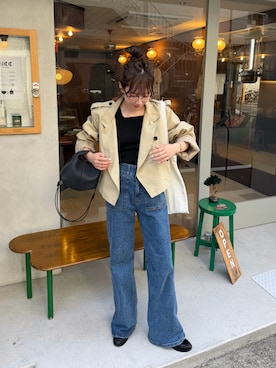 「Re:EDIT（リエディ）のアイテム」を使った、とらまめ(りなぎ)さん（レディース・153cm）の夏コーディネート