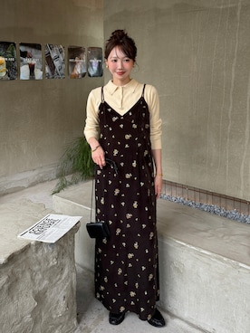 「KBF（ケイビーエフ）のアイテム」を使った、とらまめ(りなぎ)さん（レディース・153cm）の秋コーディネート