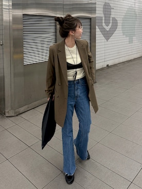 「MM6 Maison Margiela（ｴﾑｴﾑｼｯｸｽ ﾒｿﾞﾝ ﾏﾙｼﾞｪﾗ）のアイテム」を使った、とらまめ(りなぎ)さん（レディース・153cm）の秋コーディネート
