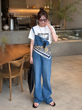 「prose verse（プロズヴェール）のアイテム」を使った、とらまめ(りなぎ)さん（レディース・153cm）の夏コーディネート
