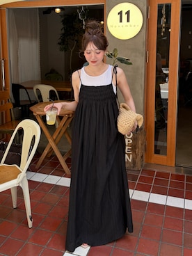 「coca（coca）（コカ）のアイテム」を使った、とらまめ(りなぎ)さん（レディース・153cm）の夏コーディネート