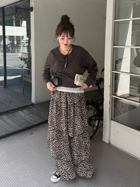 「lit（リット）のアイテム」を使った、とらまめ(りなぎ)さん（レディース・153cm）の秋コーディネート