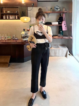「EN NEUME（エンノイム）のアイテム」を使った、とらまめ(りなぎ)さん（レディース・153cm）の夏コーディネート
