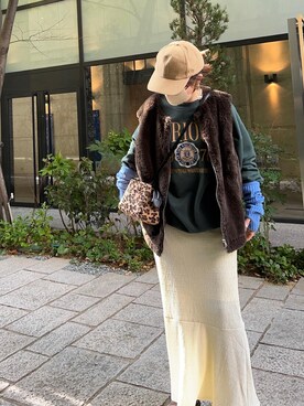 「アベイル」｜「アイテム（スウェット）」を使った、omai さん（レディース・163cm）の秋コーディネート