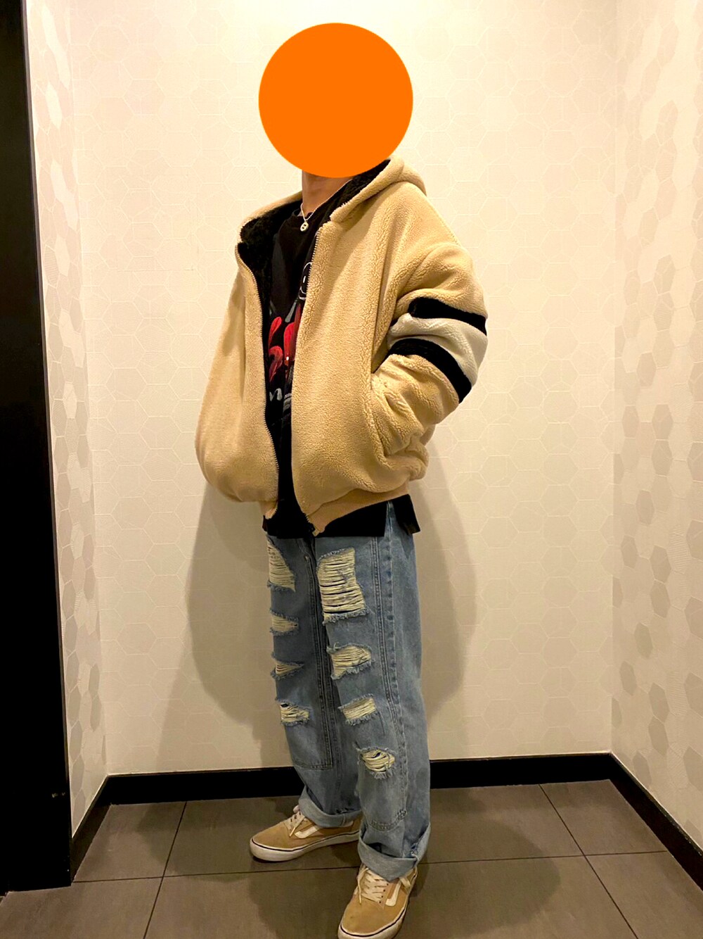 G.O.C（ジーオーシー）の「オーバーサイズ ボアフリース