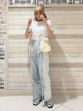 「ポシェット」｜nanakaさん（レディース・163cm）の夏コーディネート