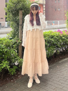 「レースシューズ」｜nanakaさん（レディース・163cm）の春コーディネート