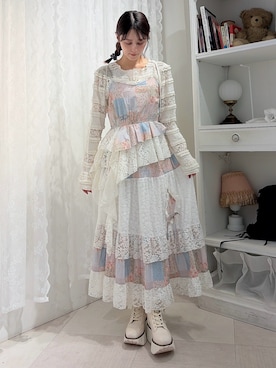 「パッチワーク」｜nanakaさん（レディース・163cm）の春コーディネート