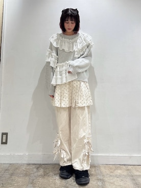 「ドットパンツ」｜nanakaさん（レディース・163cm）の夏コーディネート