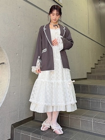 lace slit ribbon jacket｜メリージェニー（merry jenny）公式通販