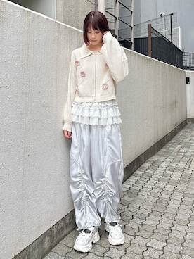 「merry jenny（メリージェニー）のアイテム（パンツ）」を使った、nanakaさん（レディース・163cm）の夏コーディネート