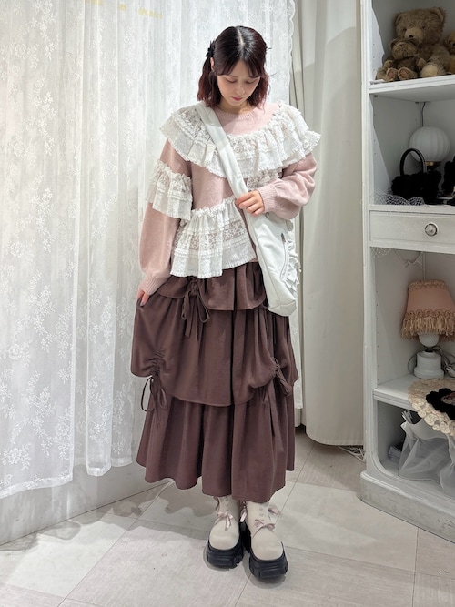 セール】PUレザーフリルショルダーバッグ（ショルダーバッグ）｜merry