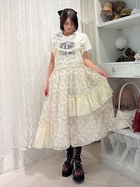 「アイテム（ブーツ）」を使った、nanakaさん（レディース・163cm）の夏コーディネート