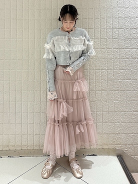 「ショート丈トップス」｜「アイテム（バレエシューズ）」を使った、nanakaさん（レディース・163cm）の秋コーディネート
