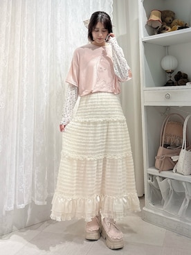 「merry jenny（メリージェニー）のアイテム」を使った、nanakaさん（レディース・163cm）の夏コーディネート