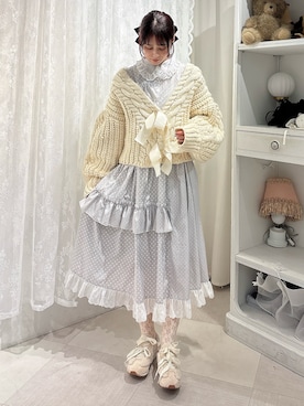 「ドットワンピ」｜nanakaさん（レディース・163cm）の秋コーディネート