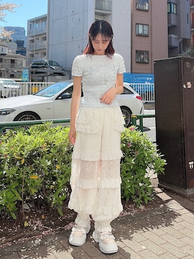 「エプロン」｜nanakaさん（レディース・163cm）の春コーディネート