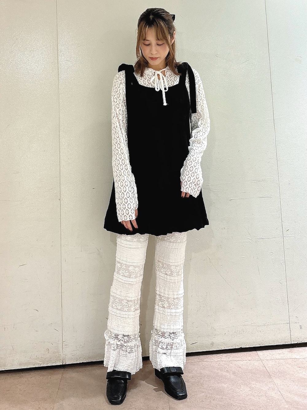 merry jenny ミニキャミribbonバルーンワンピース