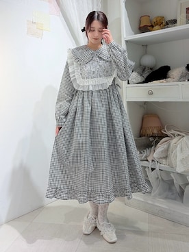 「アイテム（バレエシューズ）」を使った、nanakaさん（レディース・163cm）の冬コーディネート