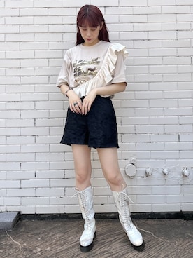 「merry jenny（メリージェニー）のアイテム（アクセサリー）」を使った、nanakaさん（レディース・163cm）の夏コーディネート
