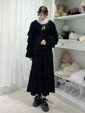 「黒コーデ」｜nanakaさん（レディース・163cm）の秋コーディネート