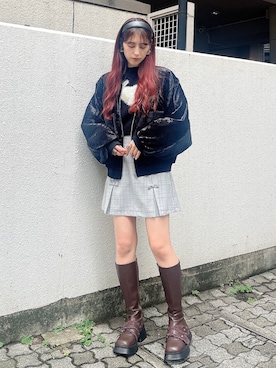 「オーバーサイズジャケット」｜nanakaさん（レディース・163cm）の秋コーディネート