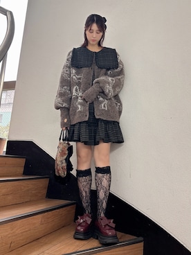 「チェックワンピース」｜nanakaさん（レディース・163cm）の秋コーディネート