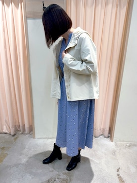 「Te chichi TERRASSE（テチチテラス）のアイテム（ブルゾン）」を使った、田丸七緒【168cm】さん（レディース・168cm）の秋コーディネート