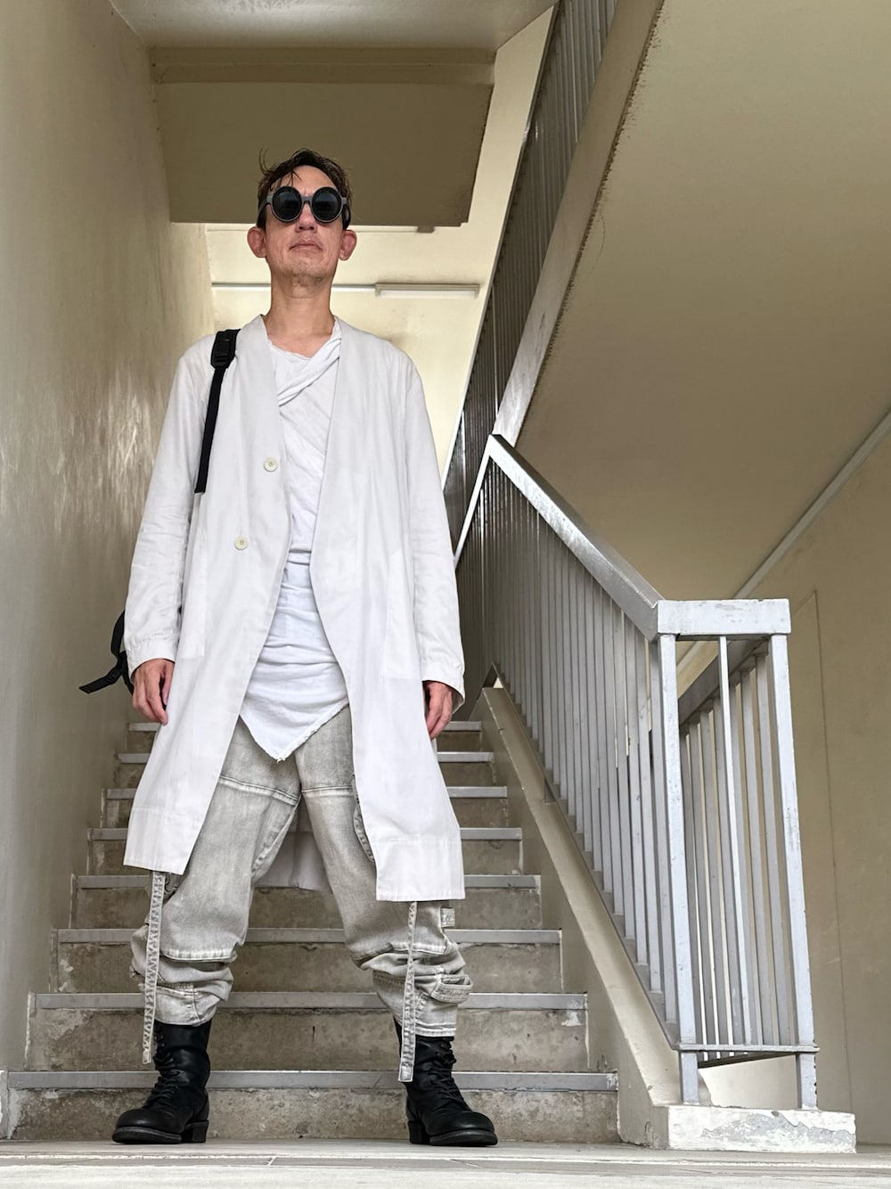 JULIUS グレー カーゴパンツ ワークパンツ JULIUS（ワークパンツ/カーゴパンツ ・ グレー/灰色系）のフリマ