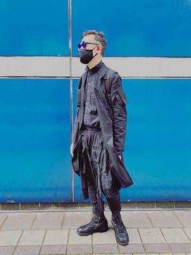 「Blackfashion」｜xxjjiiさん（メンズ・180cm）の秋コーディネート
