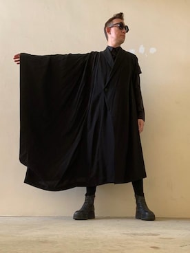 「darkwear」｜xxjjiiさん（メンズ・180cm）の冬コーディネート