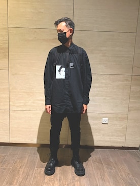 「darkwear」｜xxjjiiさん（メンズ・180cm）の夏コーディネート