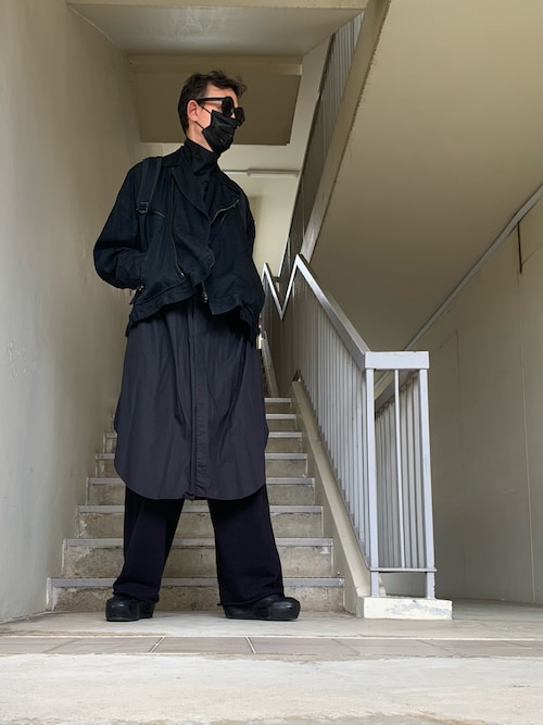 julius デニムコート　ガウン JULIUS[ユリウス] / GORDINI POLY CUT DENIM OVER COAT デニムオーバー