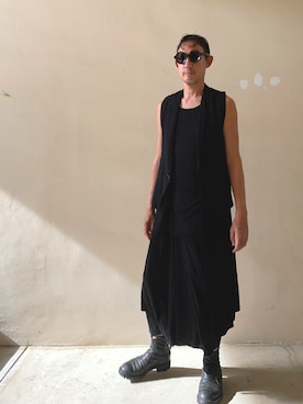 「darkwear」｜xxjjiiさん（メンズ・180cm）の夏コーディネート