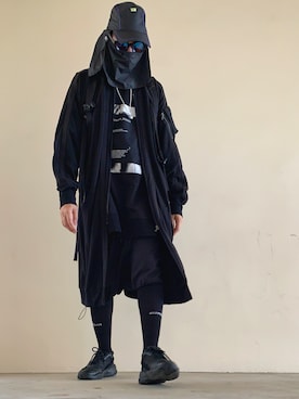 「PUMA（プーマ）のアイテム（帽子）」を使った、xxjjiiさん（メンズ・180cm）の冬コーディネート