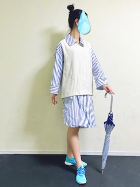 「COMME CA ISM（コムサイズム）のアイテム（ジャケット/アウター）」を使った、mamemamefashionさん（レディース・172cm）の春コーディネート