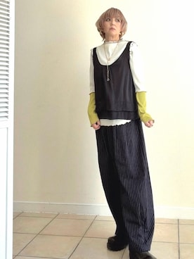 「Ray BEAMS（レイビームス）のアイテム」を使った、amichanさん（レディース・161cm）の冬コーディネート