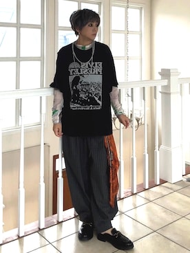 「アイテム（ネックレス）」を使った、amichanさん（レディース・161cm・50代）の秋コーディネート