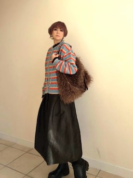 「アイテム（シューズ）」を使った、amichanさん（レディース・161cm・50代）の冬コーディネート