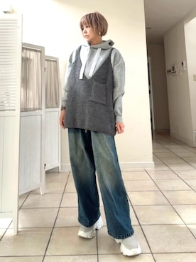 「coca（coca）（コカ）のアイテム」を使った、amichanさん（レディース・161cm）の春コーディネート