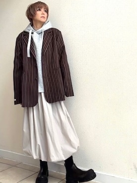 「INTERPLAY（インタープレイ）のアイテム」を使った、amichanさん（レディース・161cm）の冬コーディネート