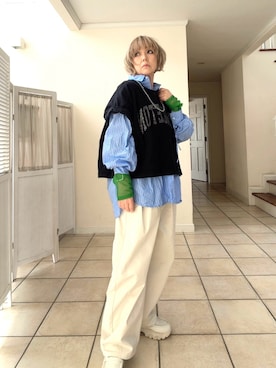 「LEPSIM（レプシィム）のアイテム」を使った、amichanさん（レディース・161cm）の春コーディネート