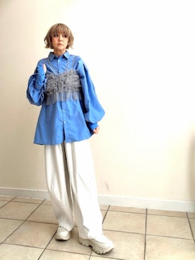 「Bonjour Sagan（ボンジュールサガン）のアイテム」を使った、amichanさん（レディース・161cm）の春コーディネート