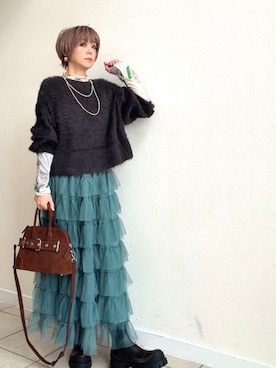 amichanさん（レディース・161cm）の冬コーディネート