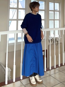 「アイテム（トップス）」を使った、amichanさん（レディース・161cm・50代）の秋コーディネート